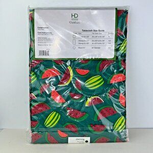 Watermelons 60" HD Designs Round Tablecloth PEVA Plastic, Summer BBQ July 4th